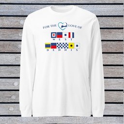 West Dennis Nautical Flag Unisex Long Sleeve Tee Gift For Cape Cod Lover
