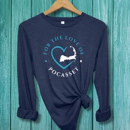 Pocasset For The Love Of Pocasset Unisex Long Sleeve Tee Gift For Cape Cod Lover