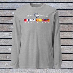 Bass River Nautical Flag Unisex Long Sleeve Tee Gift For Cape Cod Lover