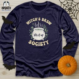 Witchs Brew Society Unisex Long Sleeve Tee Gift For Animal Lover