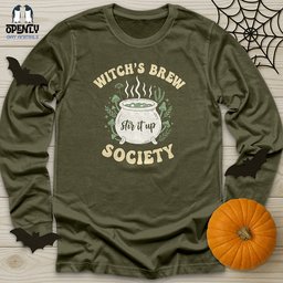 Witchs Brew Society Unisex Long Sleeve Tee Gift For Animal Lover