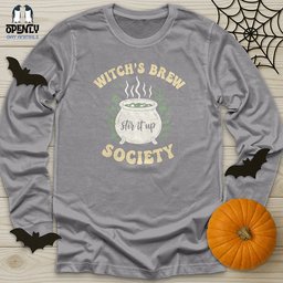 Witchs Brew Society Unisex Long Sleeve Tee Gift For Animal Lover