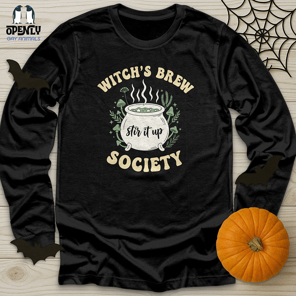 Witchs Brew Society Unisex Long Sleeve Tee Gift For Animal Lover