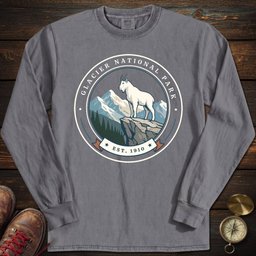 Glacier Keepsake Long Sleeved T Shirt Long Sleeve Shirt Gift For National Park Lover