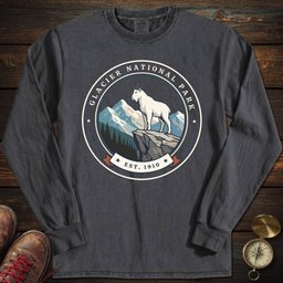 Glacier Keepsake Long Sleeved T Shirt Long Sleeve Shirt Gift For National Park Lover