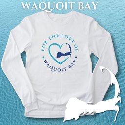 Favorite Place For The Love Of Waquoit Bay Unisex Long Sleeve Tee Gift For Cape Cod Lover