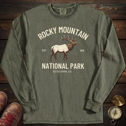 Rocky Mountain Estes Park Long Sleeved T Shirt Long Sleeve Shirt Gift For National Park Lover