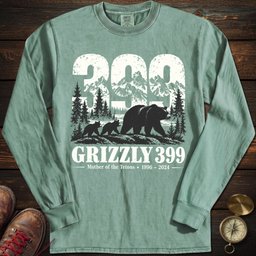 Grizzly 399 Bold Long Sleeved T Shirt Long Sleeve Shirt Gift For National Park Lover