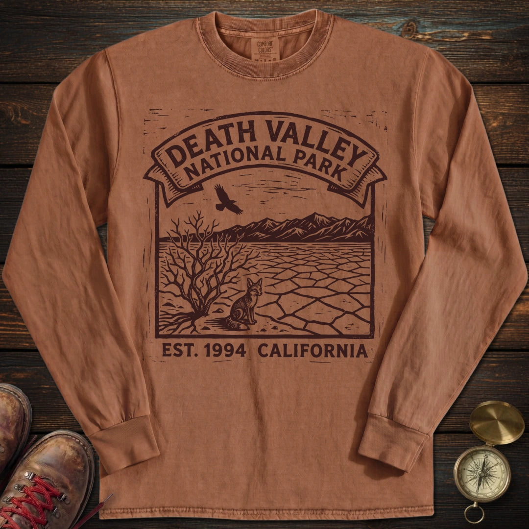 Classic Death Valley Long Sleeved T Shirt Long Sleeve Shirt Gift For National Park Lover