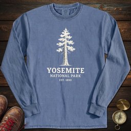 Yosemite Tree Long Sleeved T Shirt Long Sleeve Shirt Gift For National Park Lover