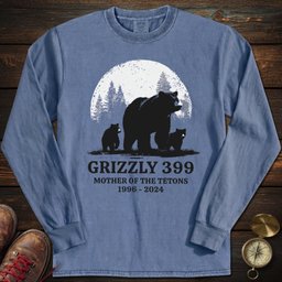 Grizzly 399 Tribute Long Sleeved T Shirt Long Sleeve Shirt Gift For National Park Lover