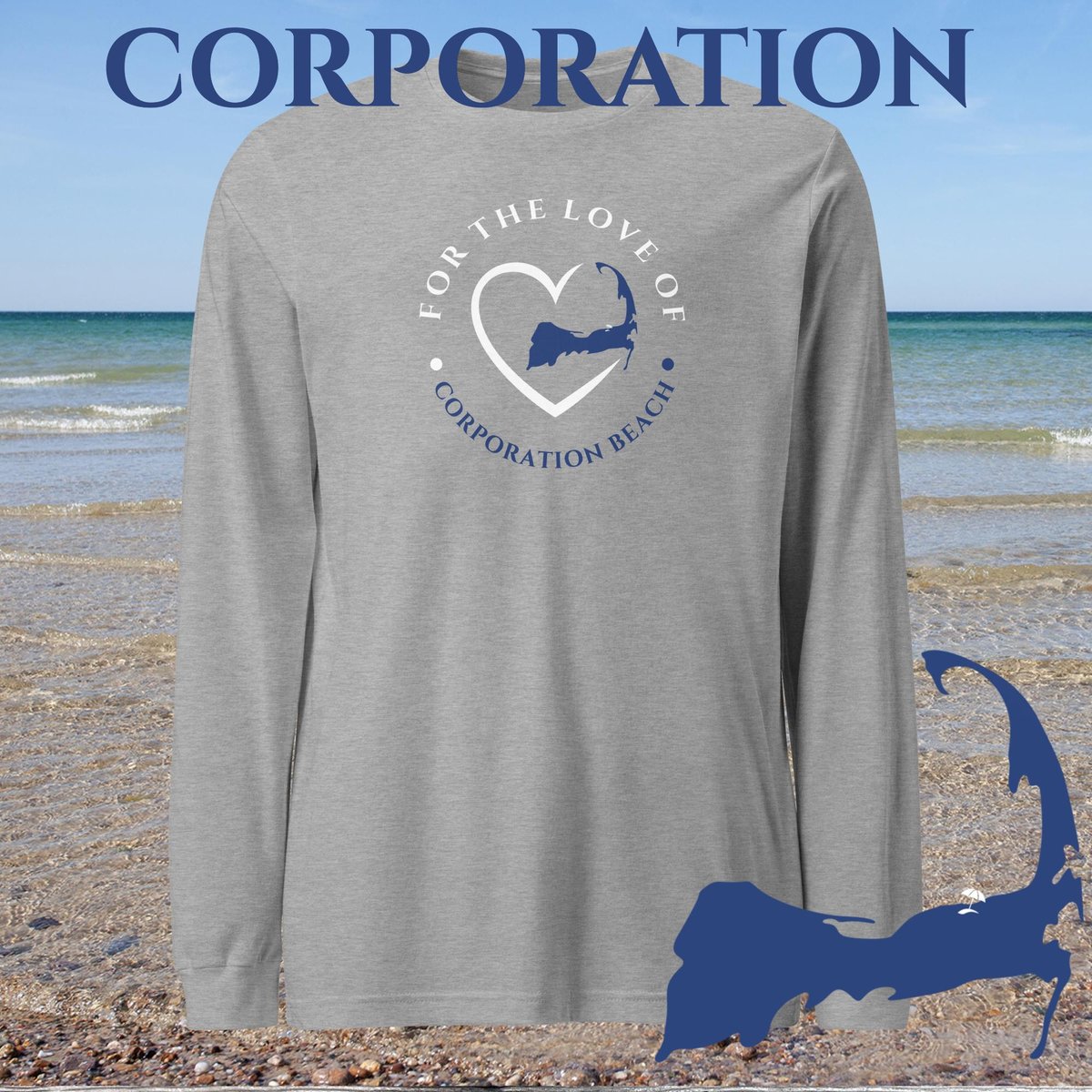 Favorite Beach For The Love Of Corporation Unisex Long Sleeve Tee Gift For Cape Cod Lover