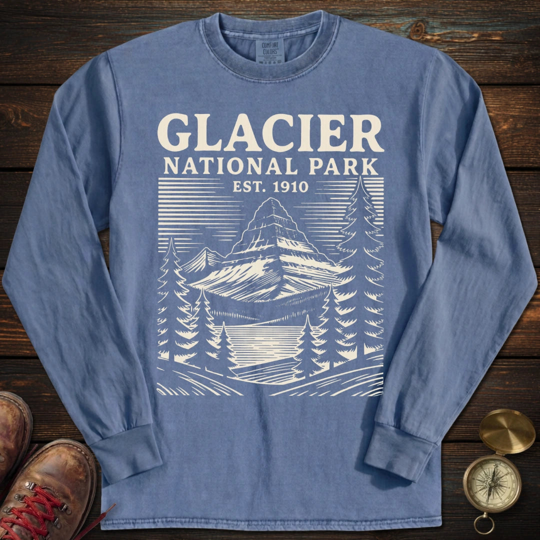Glacier Park 1910 Long Sleeved T Shirt Long Sleeve Shirt Gift For National Park Lover