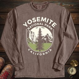 Yosemite California Long Sleeved T Shirt Long Sleeve Shirt Gift For National Park Lover
