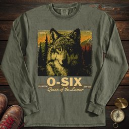 O Six Yellowstone Wolf Long Sleeved T Shirt Long Sleeve Shirt Gift For National Park Lover
