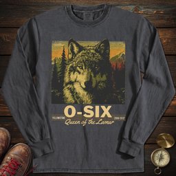 O Six Yellowstone Wolf Long Sleeved T Shirt Long Sleeve Shirt Gift For National Park Lover