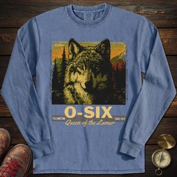O Six Yellowstone Wolf Long Sleeved T Shirt Long Sleeve Shirt Gift For National Park Lover