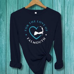 Falmouth For The Love Of Falmouth Unisex Long Sleeve Tee Gift For Cape Cod Lover