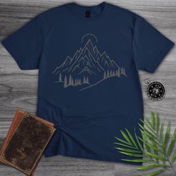 Alpine Peaks Sun And Pines T Shirt Gift For Nature Lover