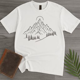 Alpine Peaks Sun And Pines T Shirt Gift For Nature Lover