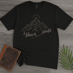 Alpine Peaks Sun And Pines T Shirt Gift For Nature Lover