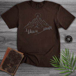 Alpine Peaks Sun And Pines T Shirt Gift For Nature Lover