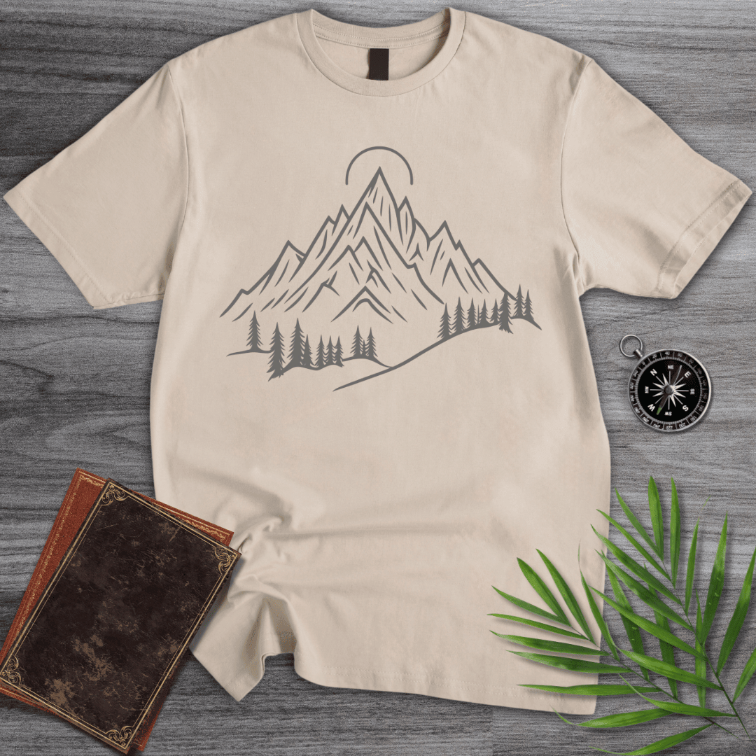 Alpine Peaks Sun And Pines T Shirt Gift For Nature Lover