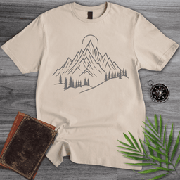Alpine Peaks Sun And Pines T Shirt Gift For Nature Lover
