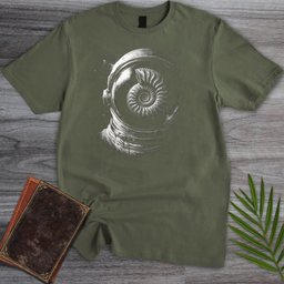 Ammonite To Astronaut T Shirt Gift For Nature Lover