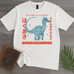 Amargasaurus Japanese Vintage T Shirt Gift For Nature Lover