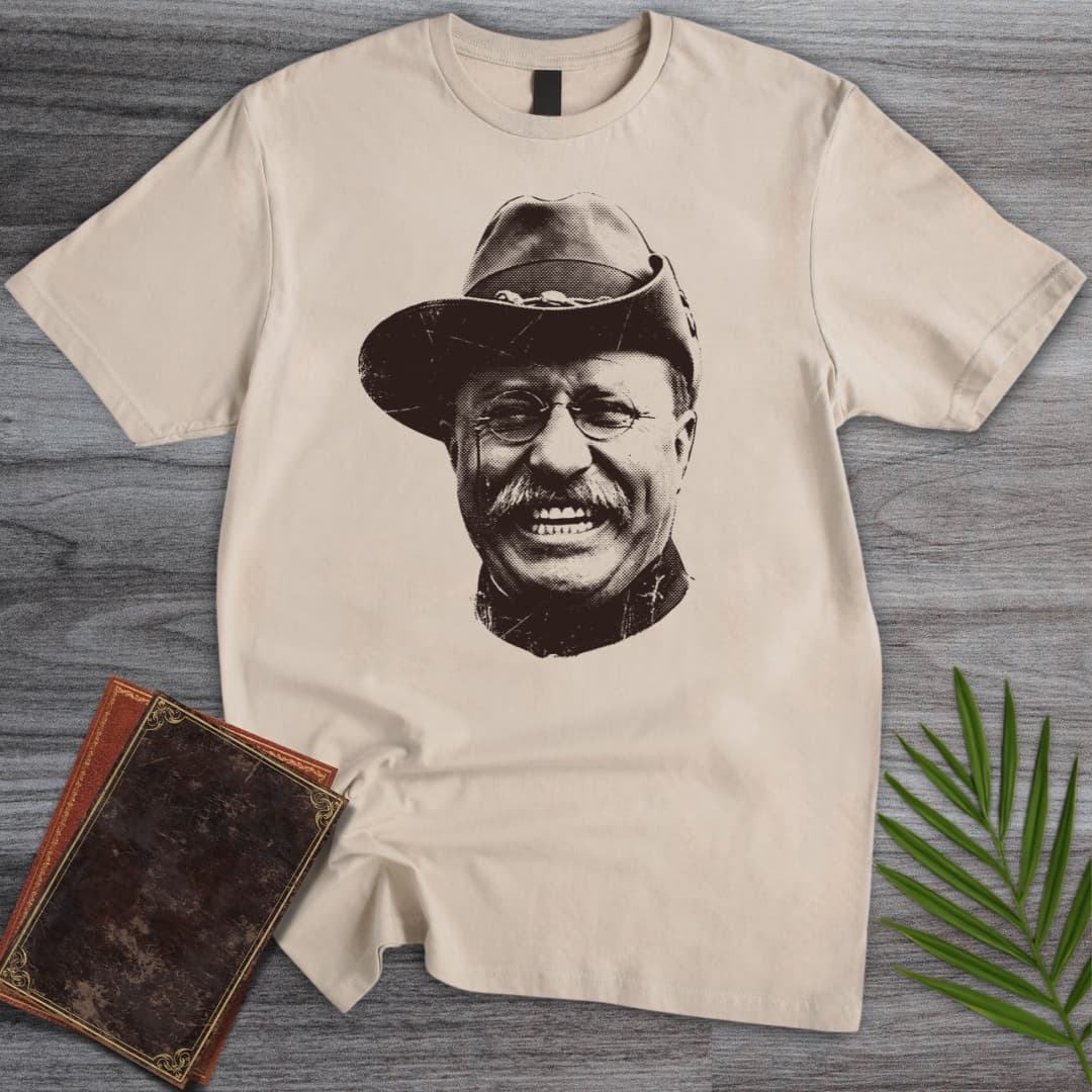 Americas 250th Rugged Roosevelt Portrait T Shirt Gift For Nature Lover