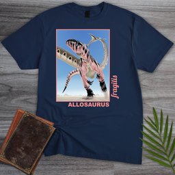Allosaurus Desert Phantom Stripe T Shirt Gift For Nature Lover