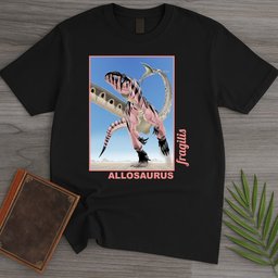 Allosaurus Desert Phantom Stripe T Shirt Gift For Nature Lover