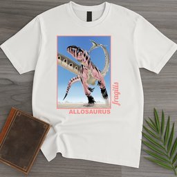 Allosaurus Desert Phantom Stripe T Shirt Gift For Nature Lover