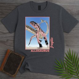 Allosaurus Desert Phantom Stripe T Shirt Gift For Nature Lover
