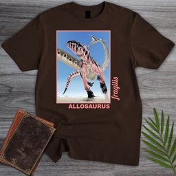 Allosaurus Desert Phantom Stripe T Shirt Gift For Nature Lover