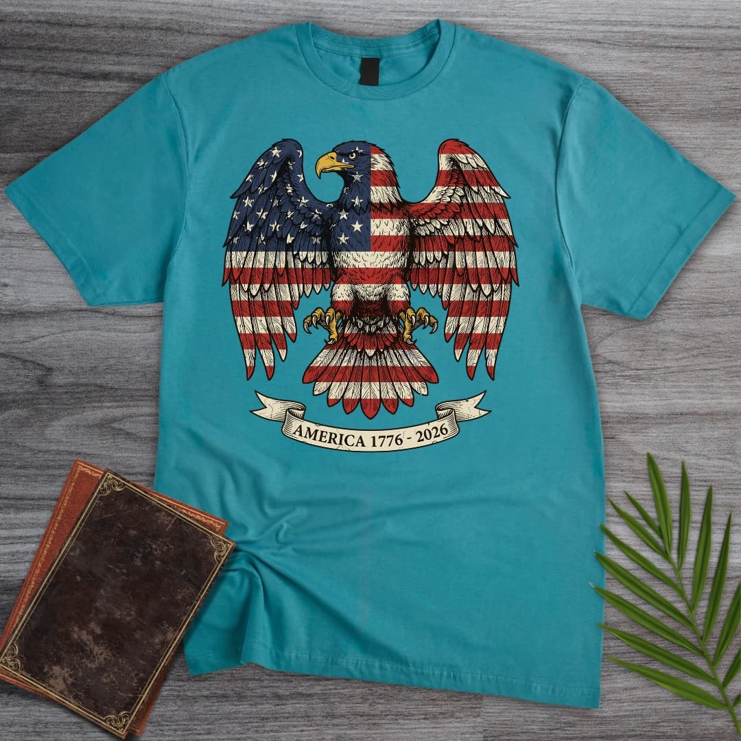 Americas 250th Old Glory Eagle T Shirt Gift For Nature Lover