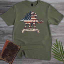 Americas 250th Heritage Plate Stegosaurus T-Shirt