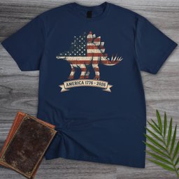 Americas 250th Heritage Plate Stegosaurus T-Shirt