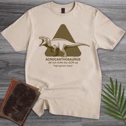 Acrocanthosaurus Apex Predator Badge T Shirt Gift For Nature Lover