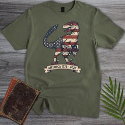 Americas 250th Liberty Talon Deinonychus T Shirt Gift For Nature Lover