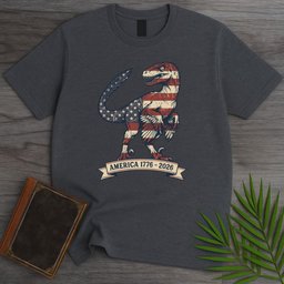 Americas 250th Liberty Talon Deinonychus T Shirt Gift For Nature Lover