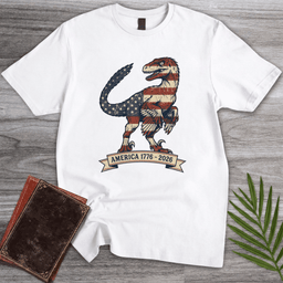 Americas 250th Liberty Talon Deinonychus T Shirt Gift For Nature Lover