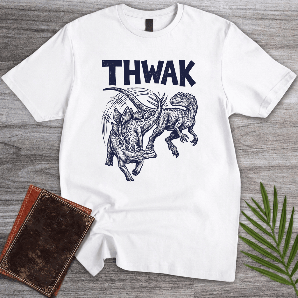 Allosaurus vs Stegosaurus THWAK T-Shirt