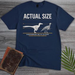Actual Size Velociraptor T Shirt Gift For Nature Lover