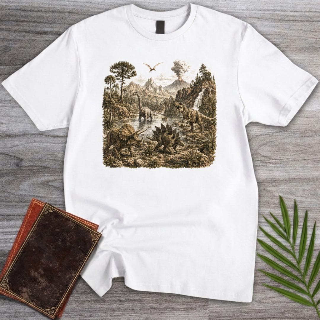 80s Dinosaur Textbook T Shirt Gift For Dinosaur Lover