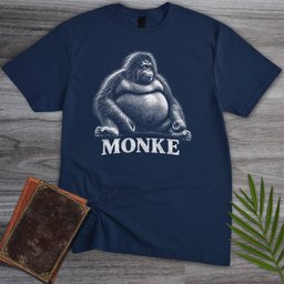 Curious Monke T Shirt Gift For Nature Lover