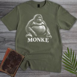 Curious Monke T Shirt Gift For Nature Lover