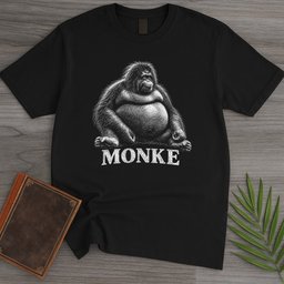 Curious Monke T Shirt Gift For Nature Lover