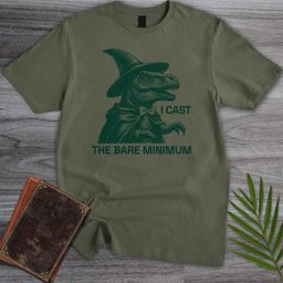 Casting Bare Minimum T Shirt Gift For Nature Lover